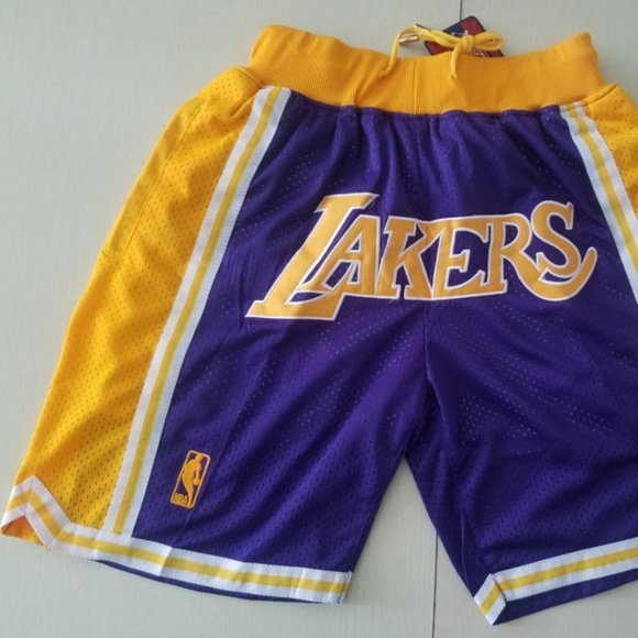 lakers basketball shorts